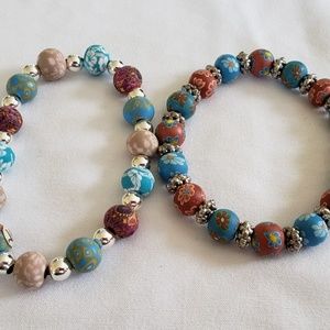Vera Bradley Jewelry - Lot 2 Vera Bradley Viva Beads Stretch Bracelets Vera Bradley Jewelry - Lot 2 Vera Bradley Viva Beads Stretch Bracelets